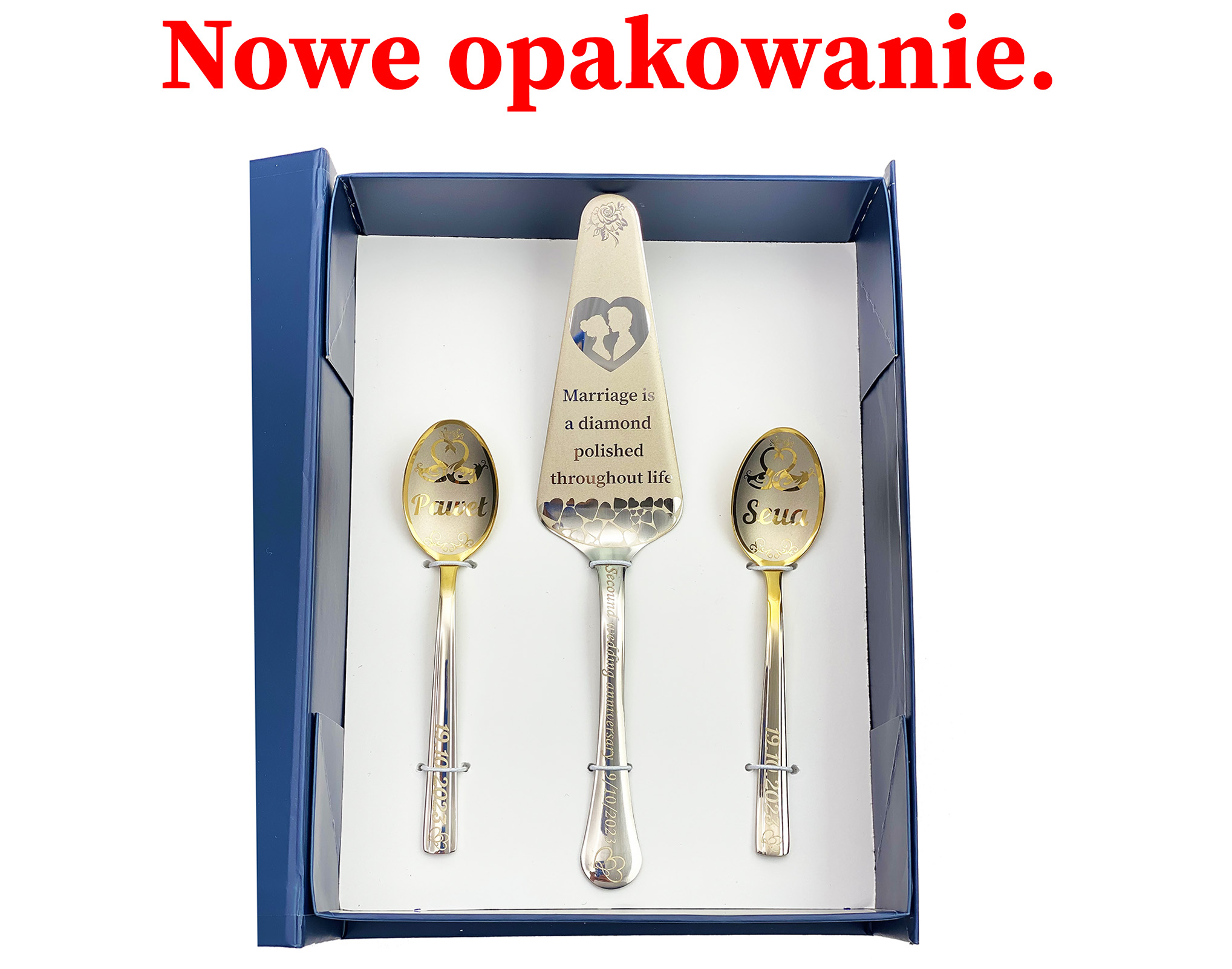 Komplet: 2 łyżeczki i łopatka do ciasta. 3 el. - obrazek 3